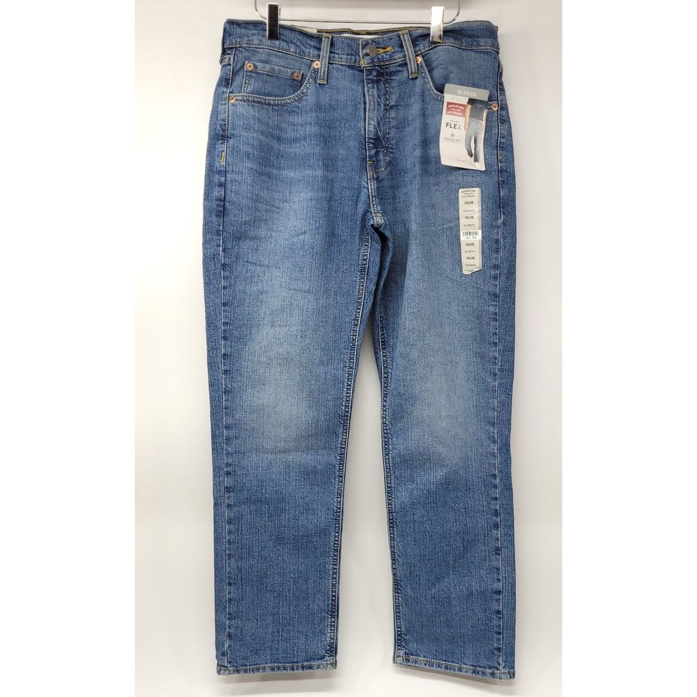 Levi's Men's Signature S67 Athletic Fit Jeans, 32W x 30L, Blue Fade NEW